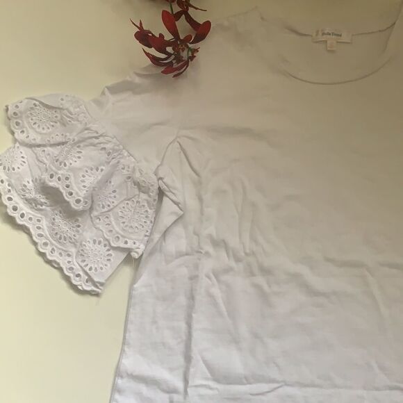 𝅺💥STELLA Tweed Top With Crochet Ruffle Sleeves💥 - Picture 5 of 13